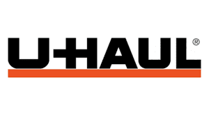 U haul logo on a white background.