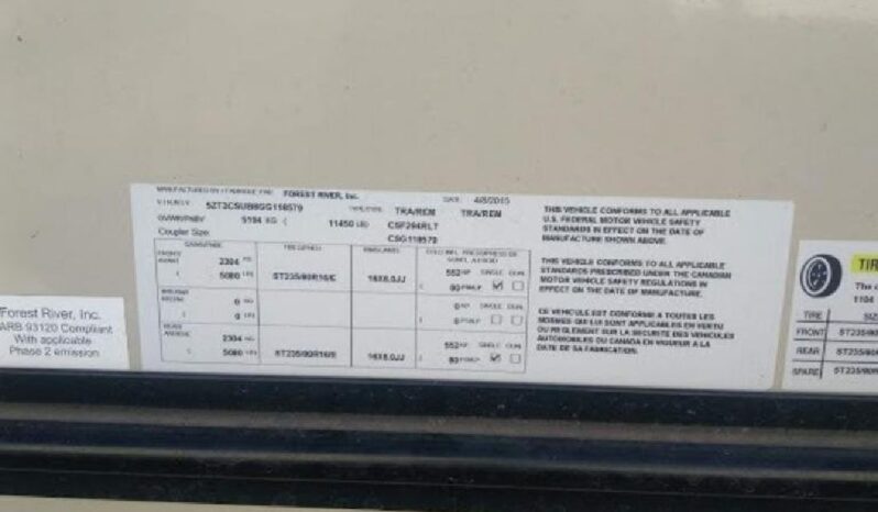 2016 Prime Time Crusader 294RLT full